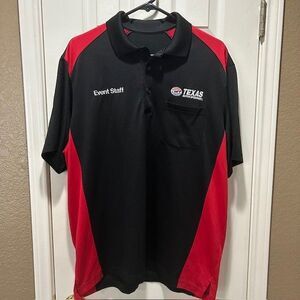 Texas Motor Speedway Men Embroidered L Polo Nascar Racing Event Staff Shirt